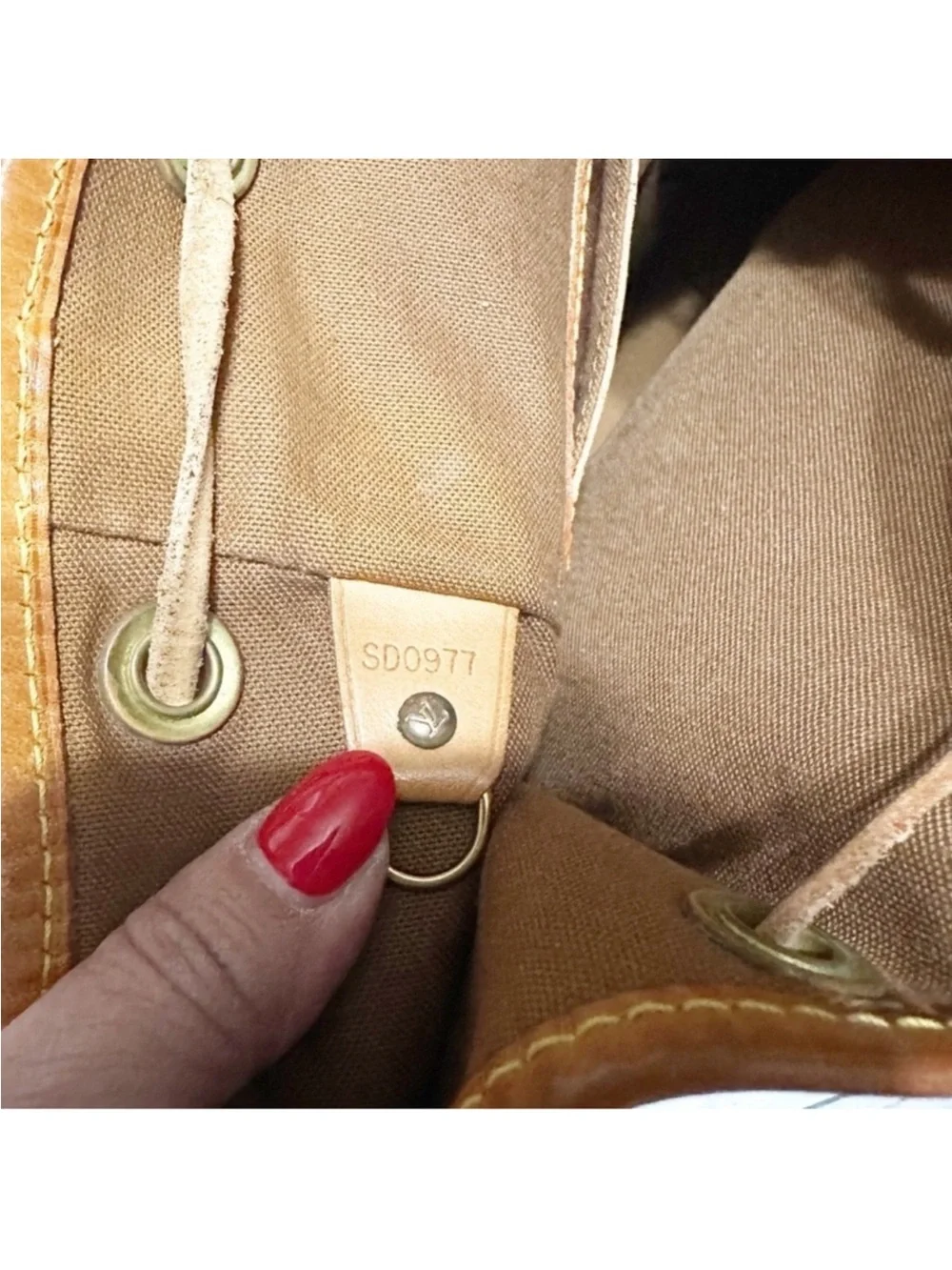 Louis Vuitton Monogram Monsieur MM Leather Fabric Brown Backpack Purse